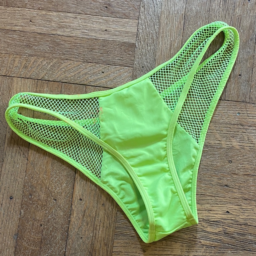 Neon green rave bottom size medium